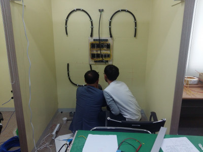 전기내선공사 인력양성 과정 실습모습